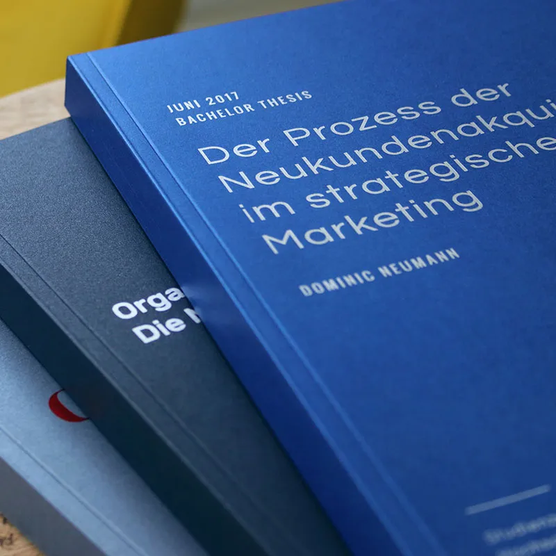 Masterarbeit drucken und binden